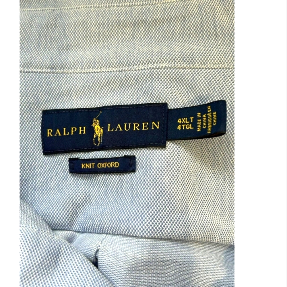 Ralph Lauren 4xlt Gorgeous Blue Long-sleeve Button-down EUC